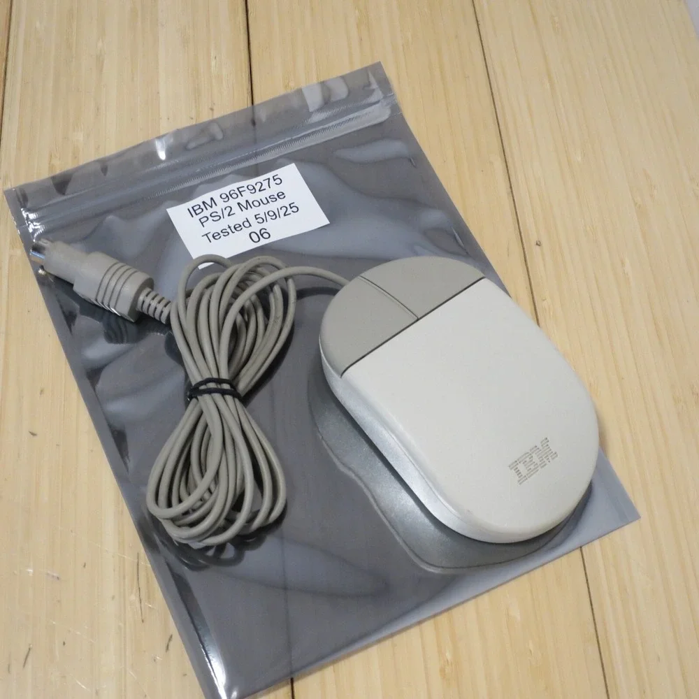Original IBM Tank Mouse 96F9275 Wired 2 Button - Tested 06